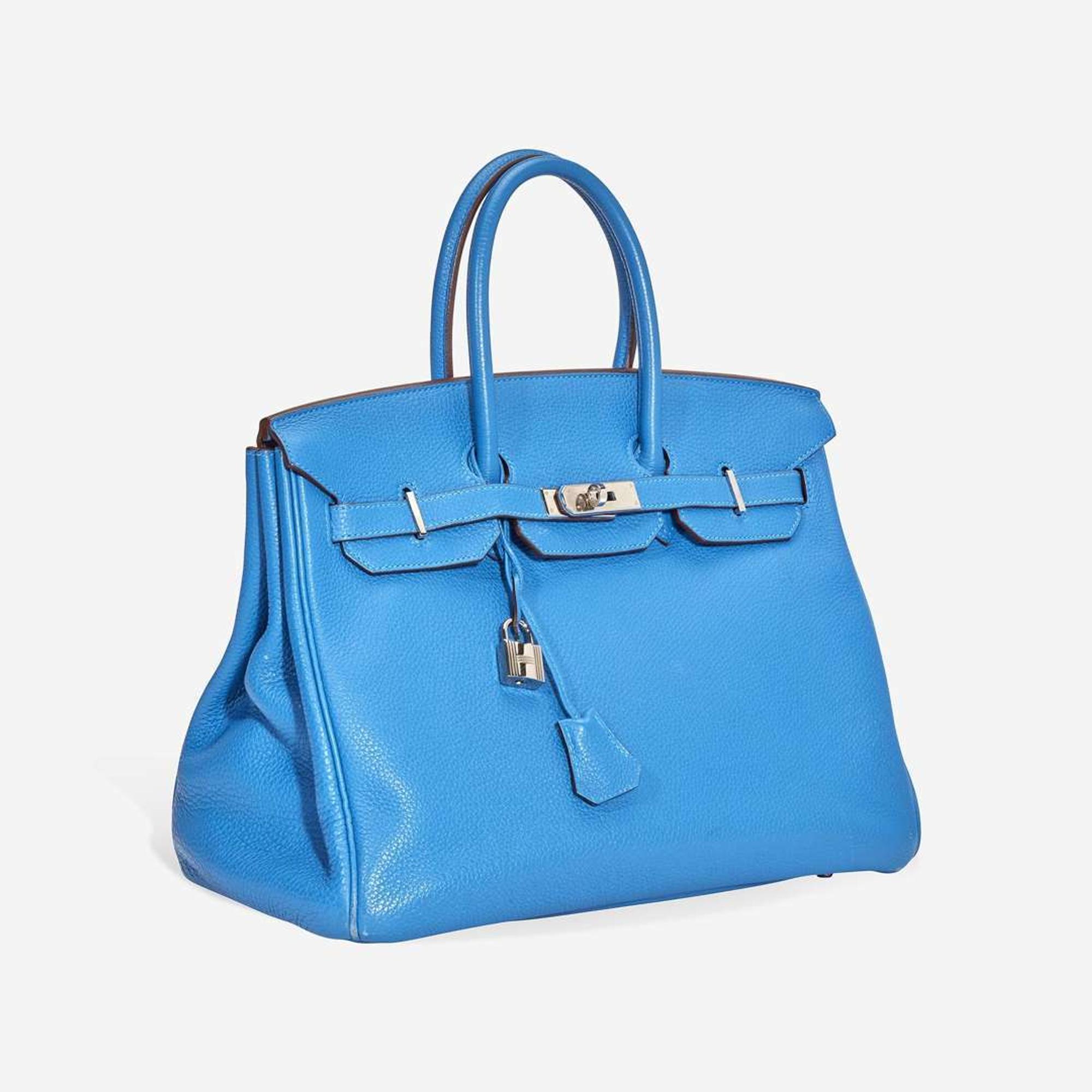 A Mykonos togo leather palladium hardware Birkin 35, Hermès 2011