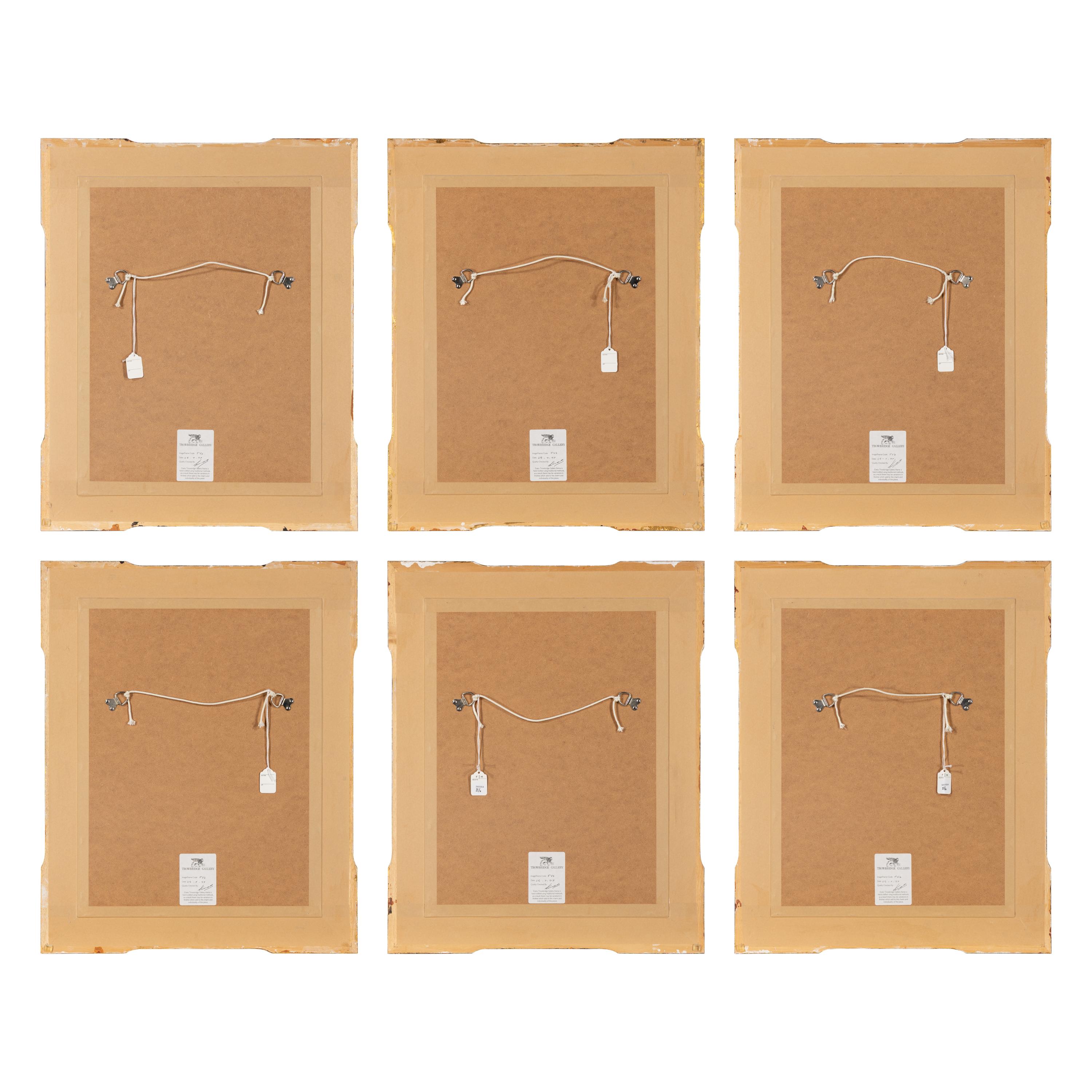 A Set of Six Framed Prints of Chinese Porcelain Vases