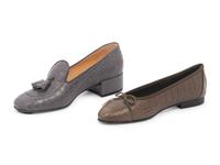 Two Pairs of Chanel Exotic Skin Shoes