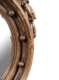 A Federal Style Painted Resin or Composition Mirror