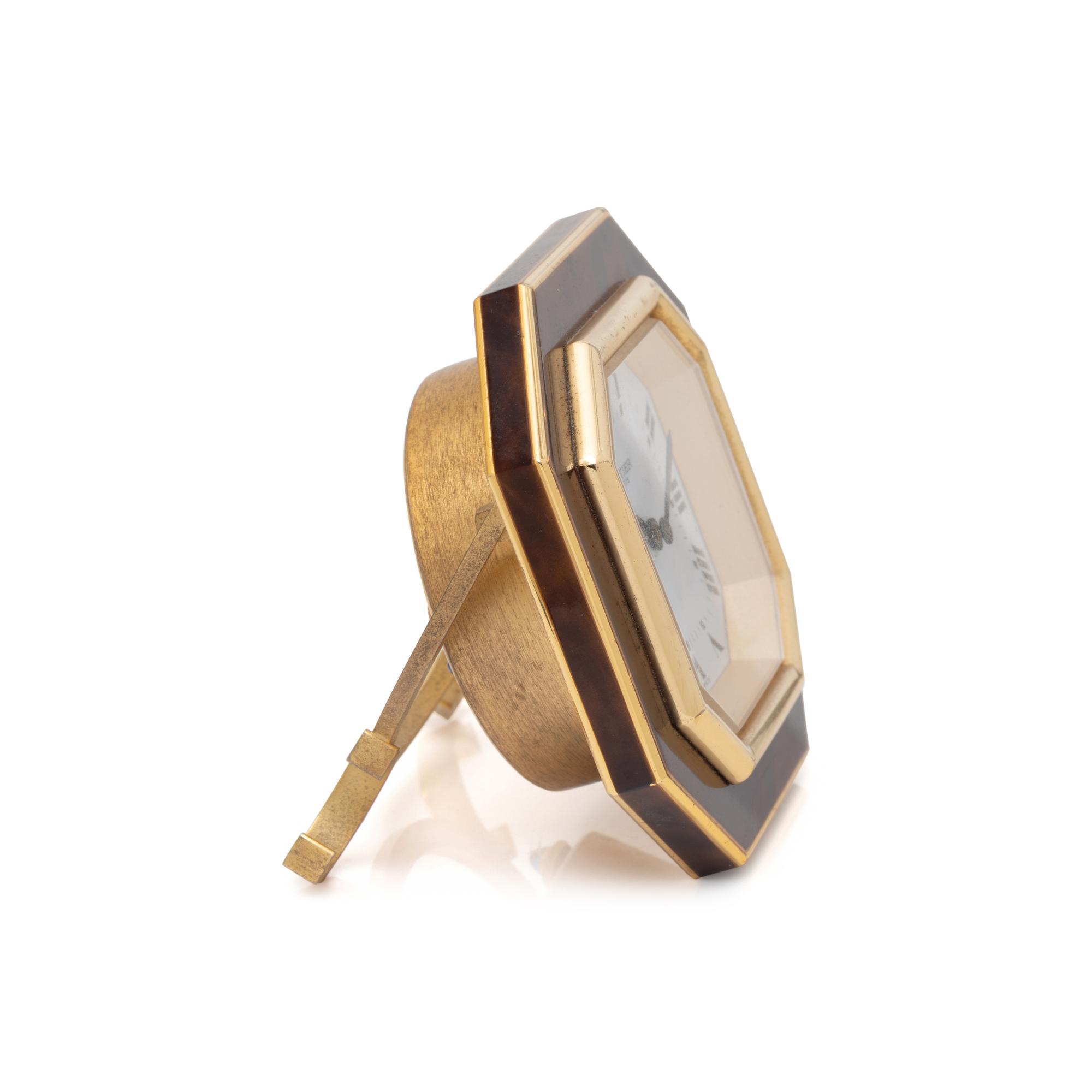 CARTIER, REF. 7507 'LES MUST' TRAVEL CLOCK WITH ALARM
