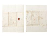 GREELEY, Horace (1811-1872). A group of 4 autograph letters signed from Horace Greeley to Parker Greeley, his uncle. Ca 1827-1841.