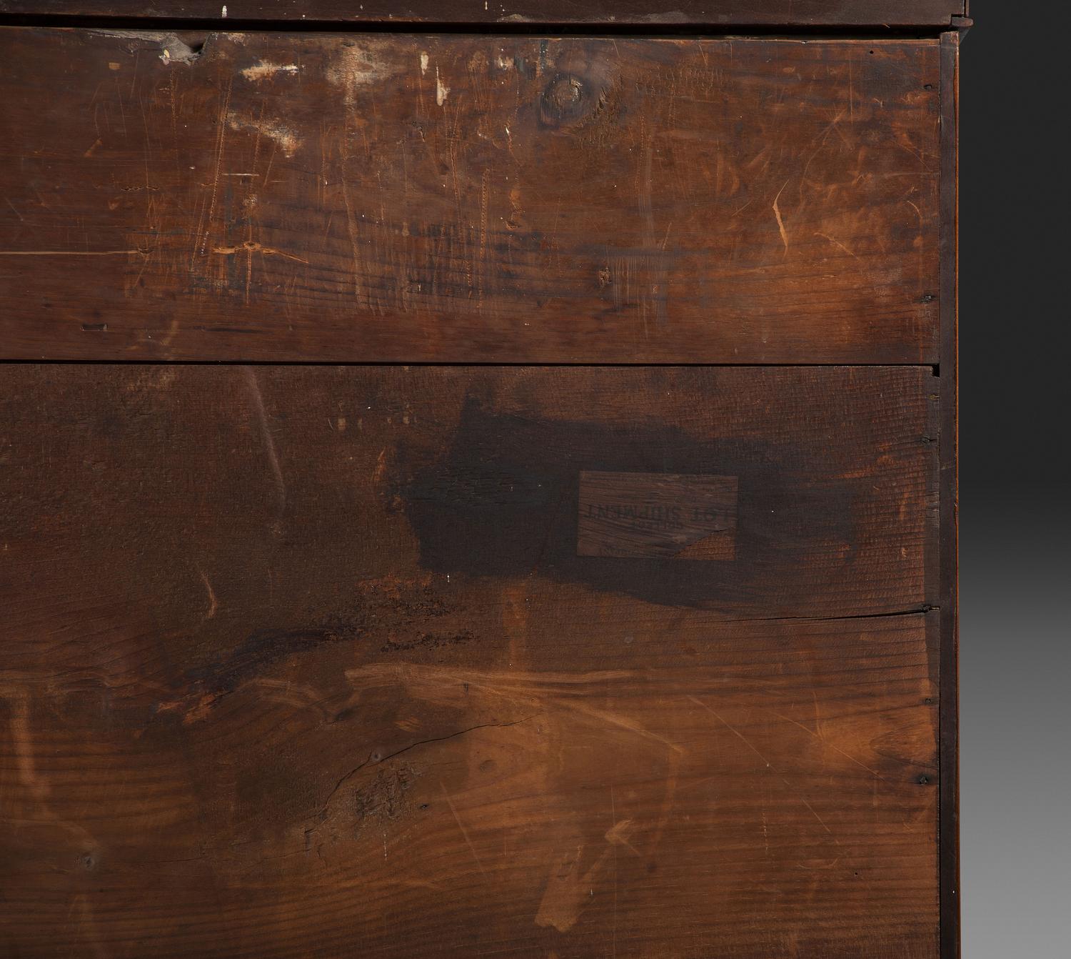A Federal Inlaid and Figured Cherrywood Cabinet