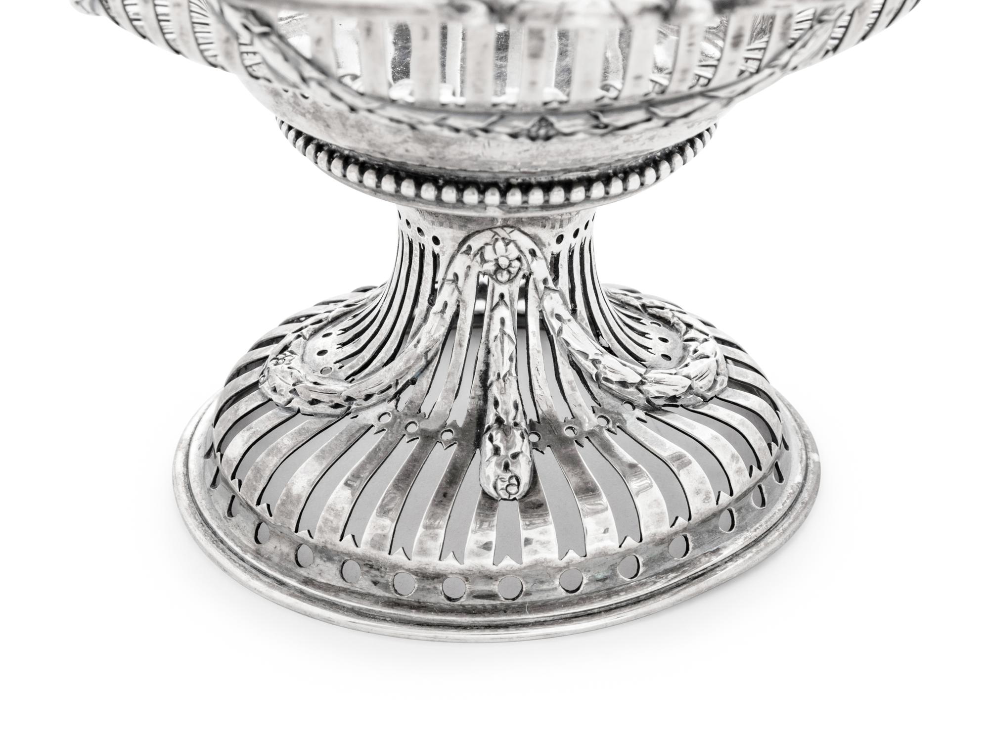 A Victorian Silver Candy Dish