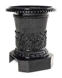 A Set of Four Painted Iron Jardinières