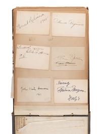 [ENTERTAINMENT]. Early 20th-century autograph album of performers & other notables, incl. SOUSA.