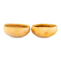 Ancestral Pueblo, Jeddito Black-on-Yellow Pottery Bowls