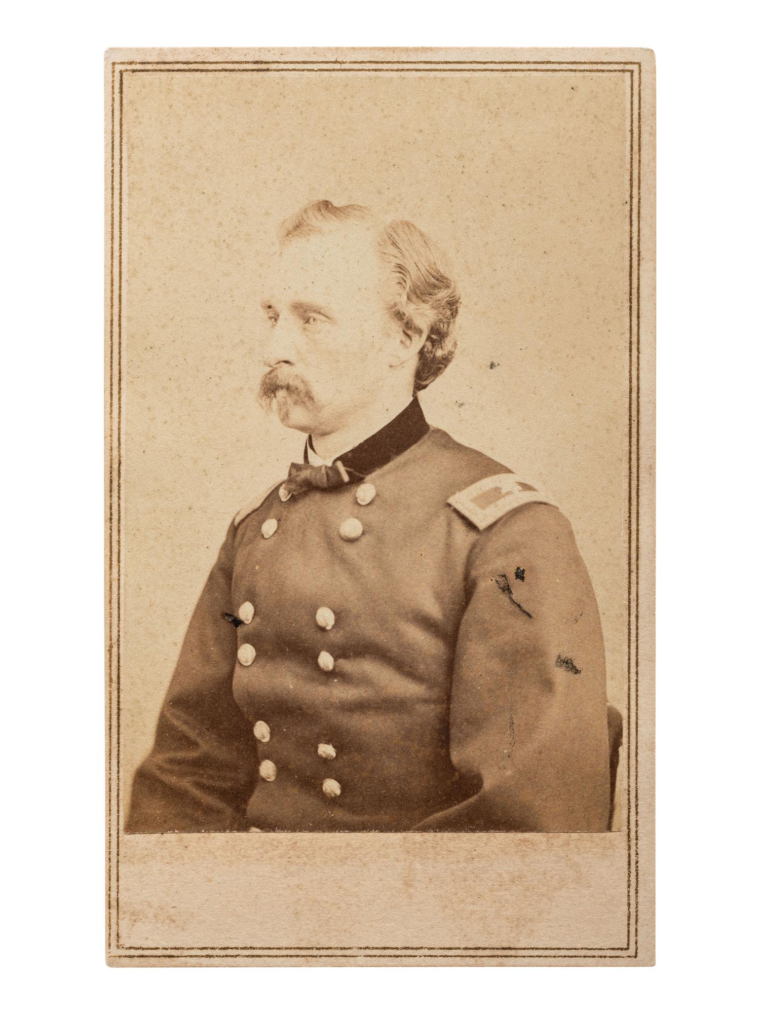 [CUSTER, George Armstrong (1839-1876)]. CDV portrait of Custer as brigadier general. New York: E. & H.T. Anthony, ca 1864.
