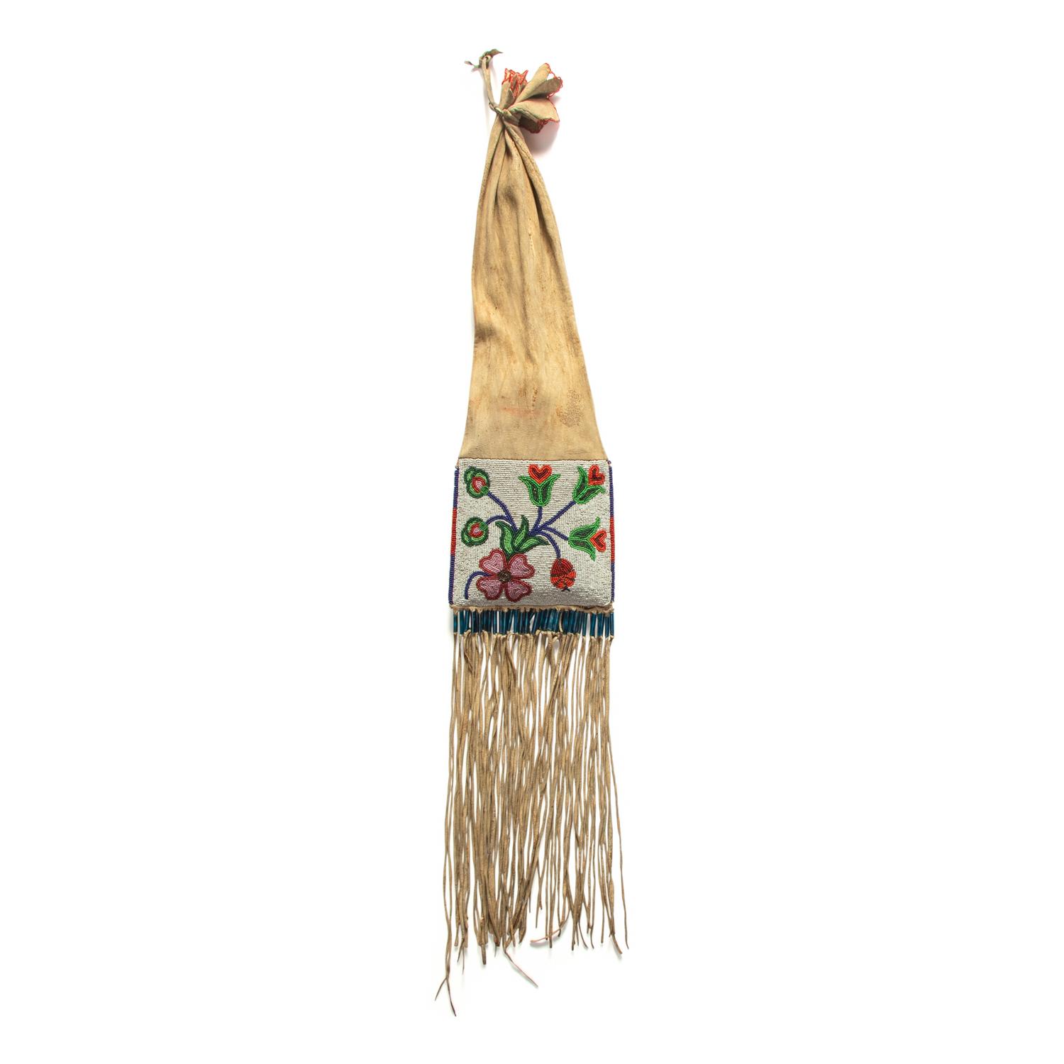 Plateau Beaded Hide Tobacco Bag