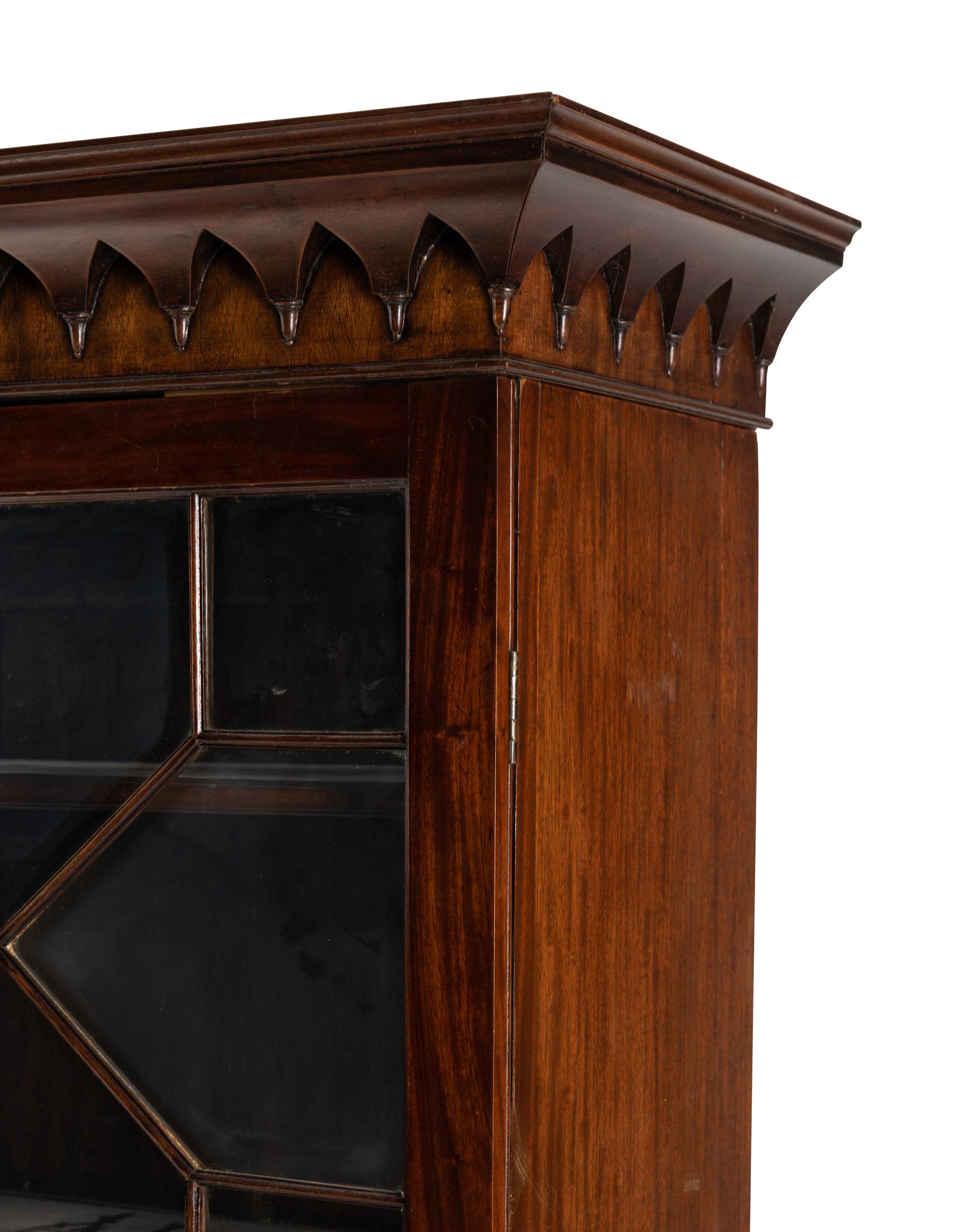 A George III Mahogany Bureau Bookcase