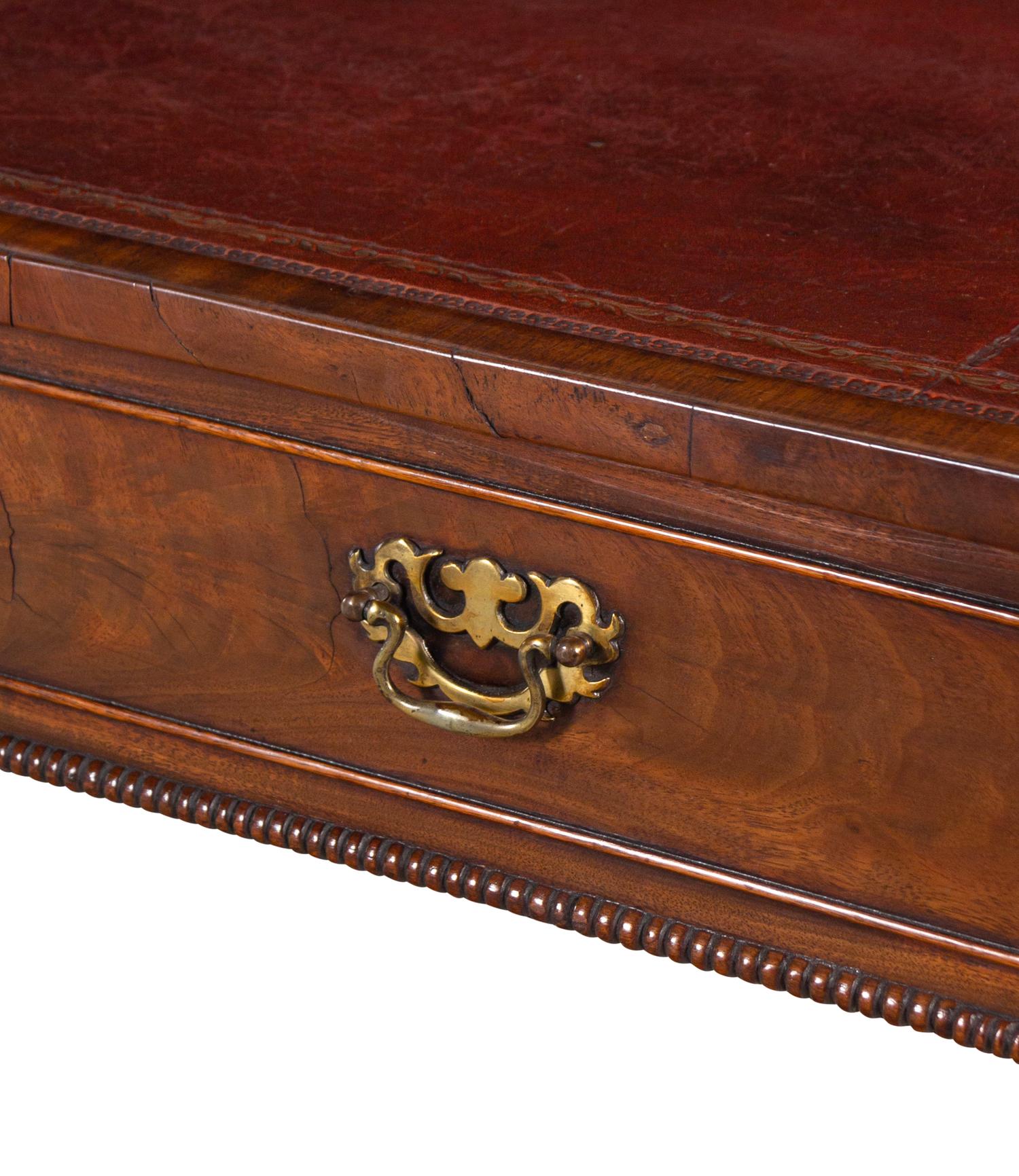 A George III Style Walnut Writing Table