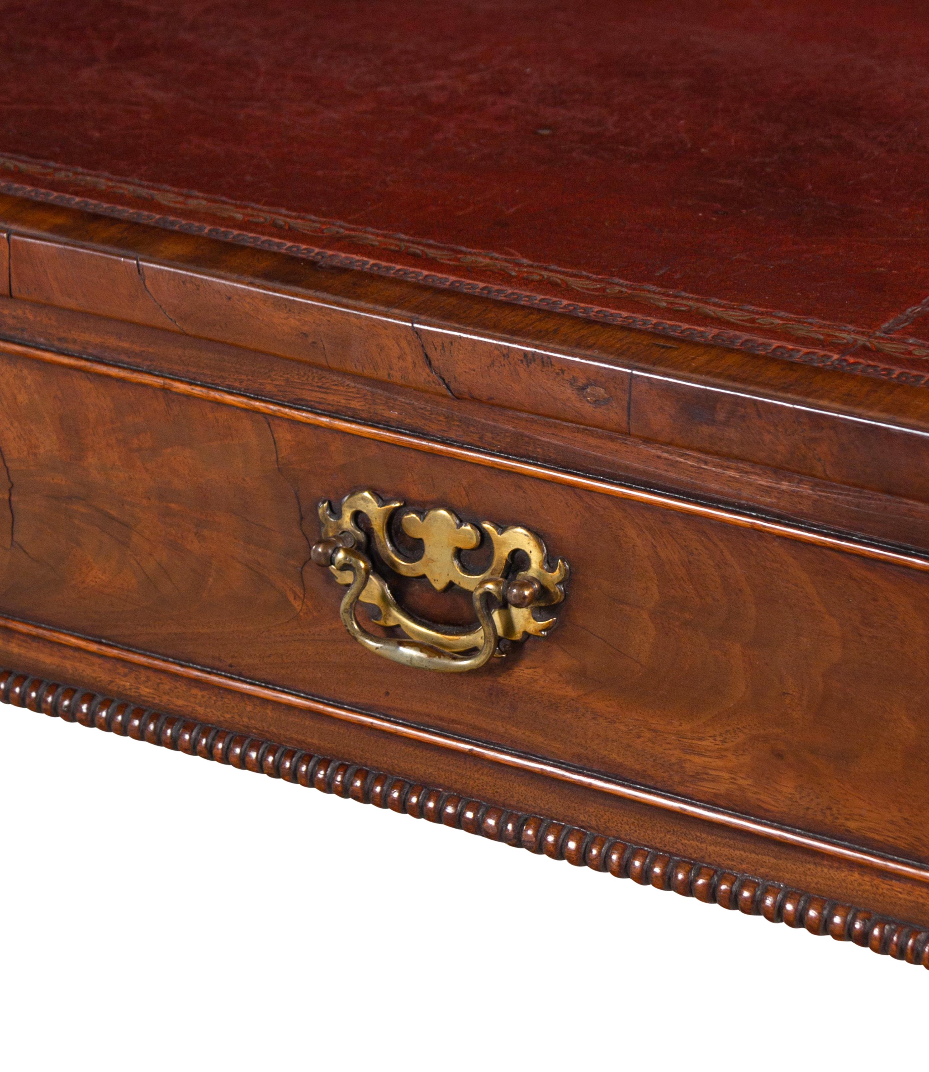 A George III Style Walnut Writing Table