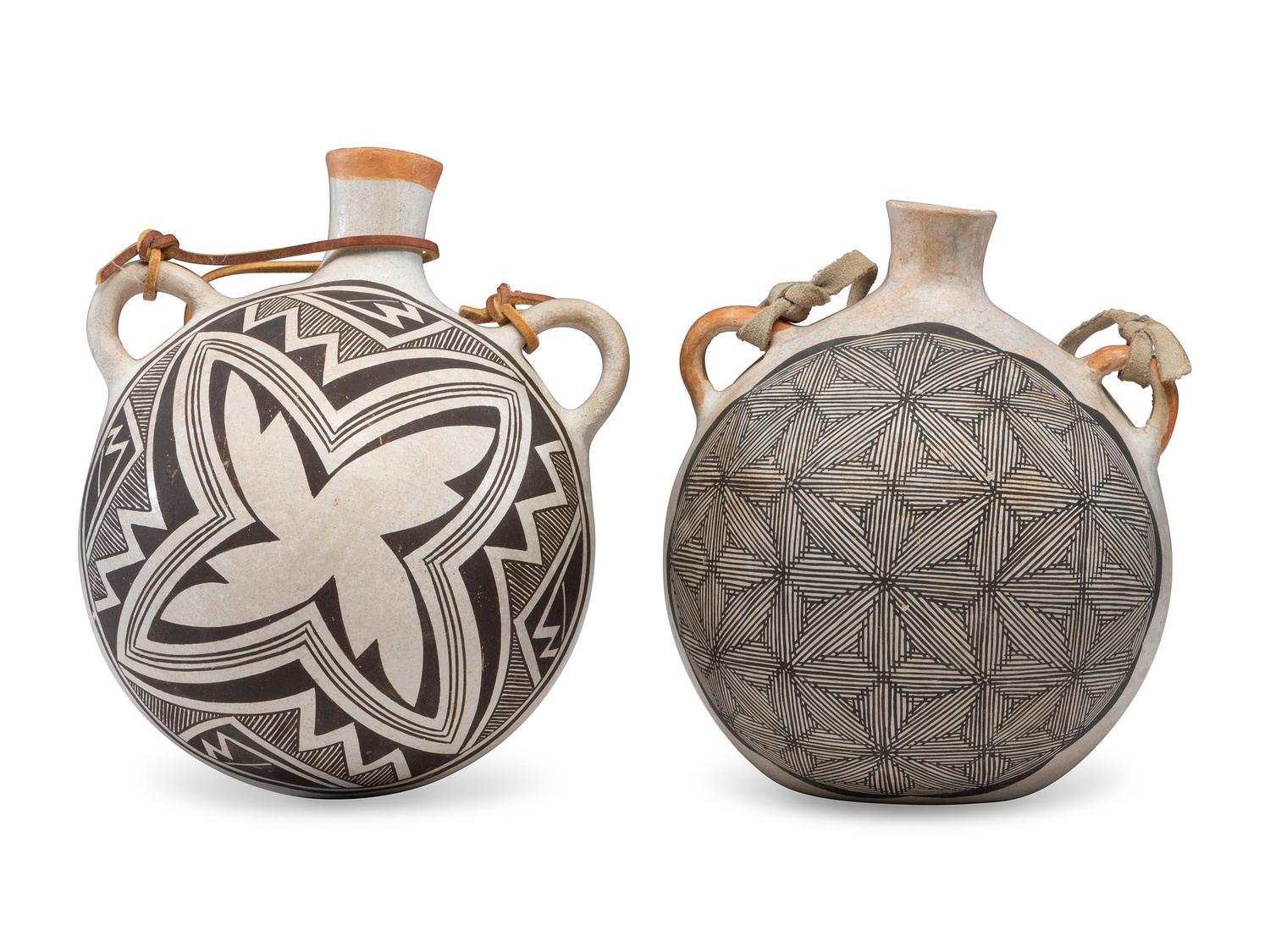 Acoma Pottery Canteens