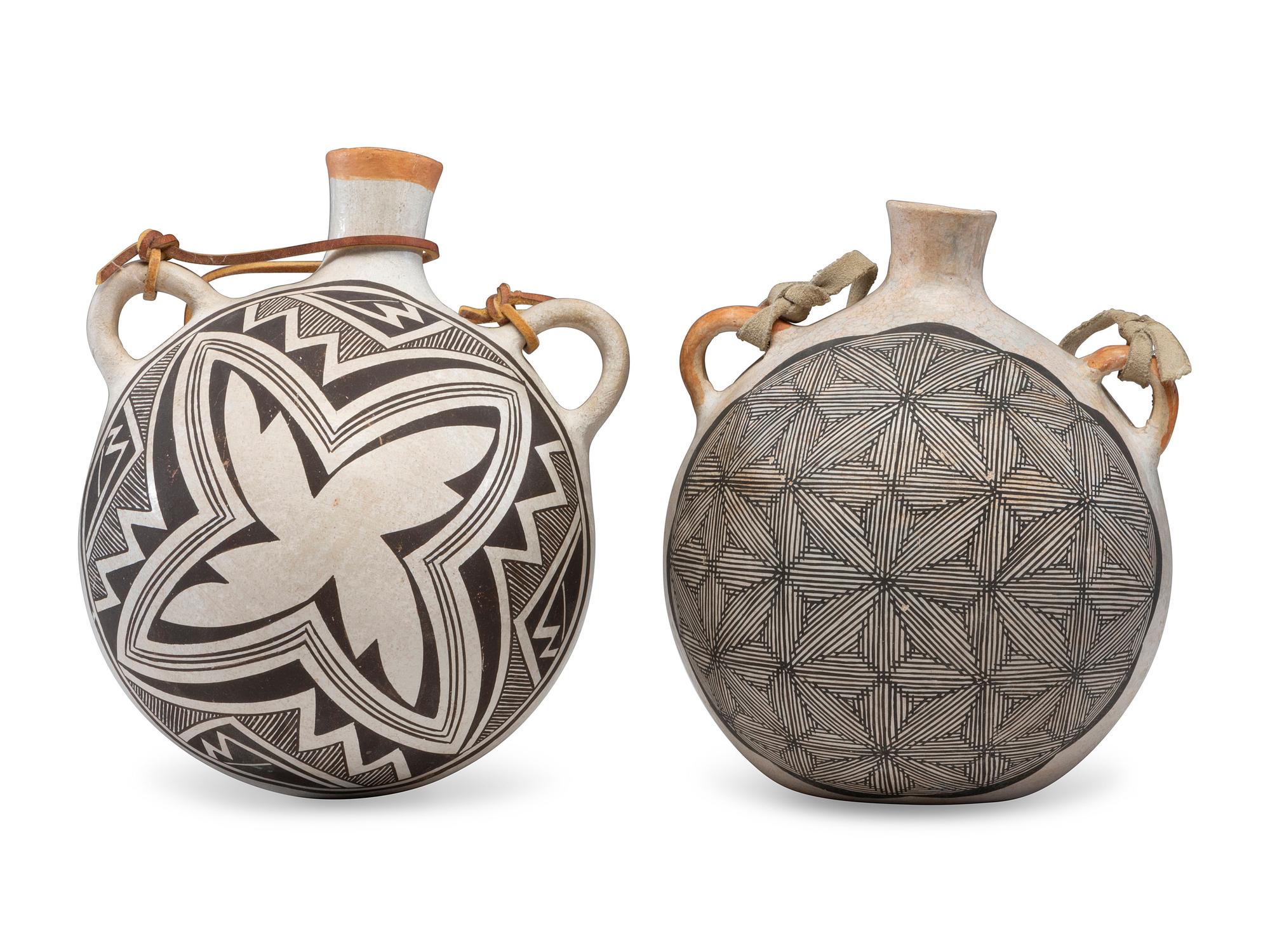 Acoma Pottery Canteens