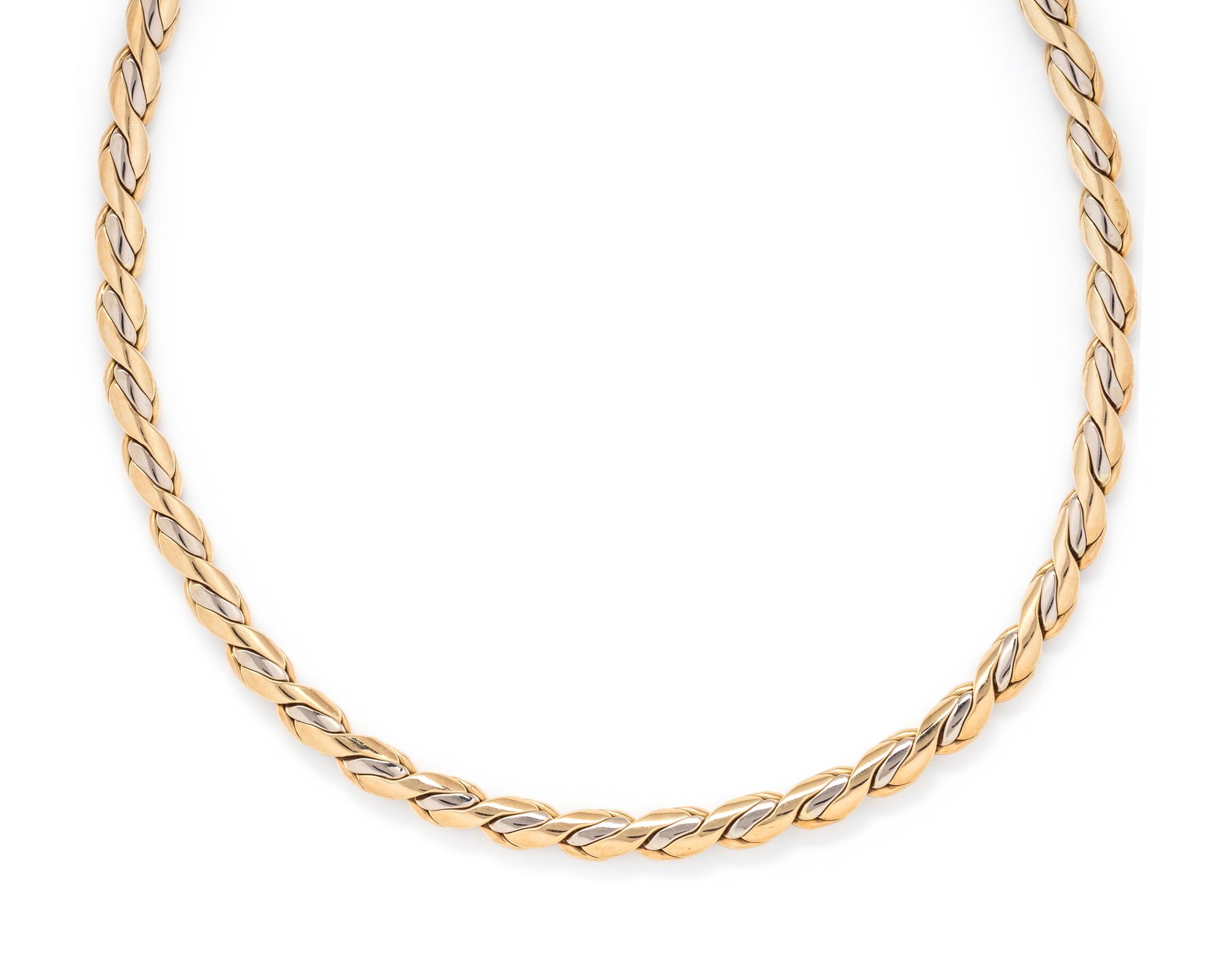 BICOLOR GOLD NECKLACE