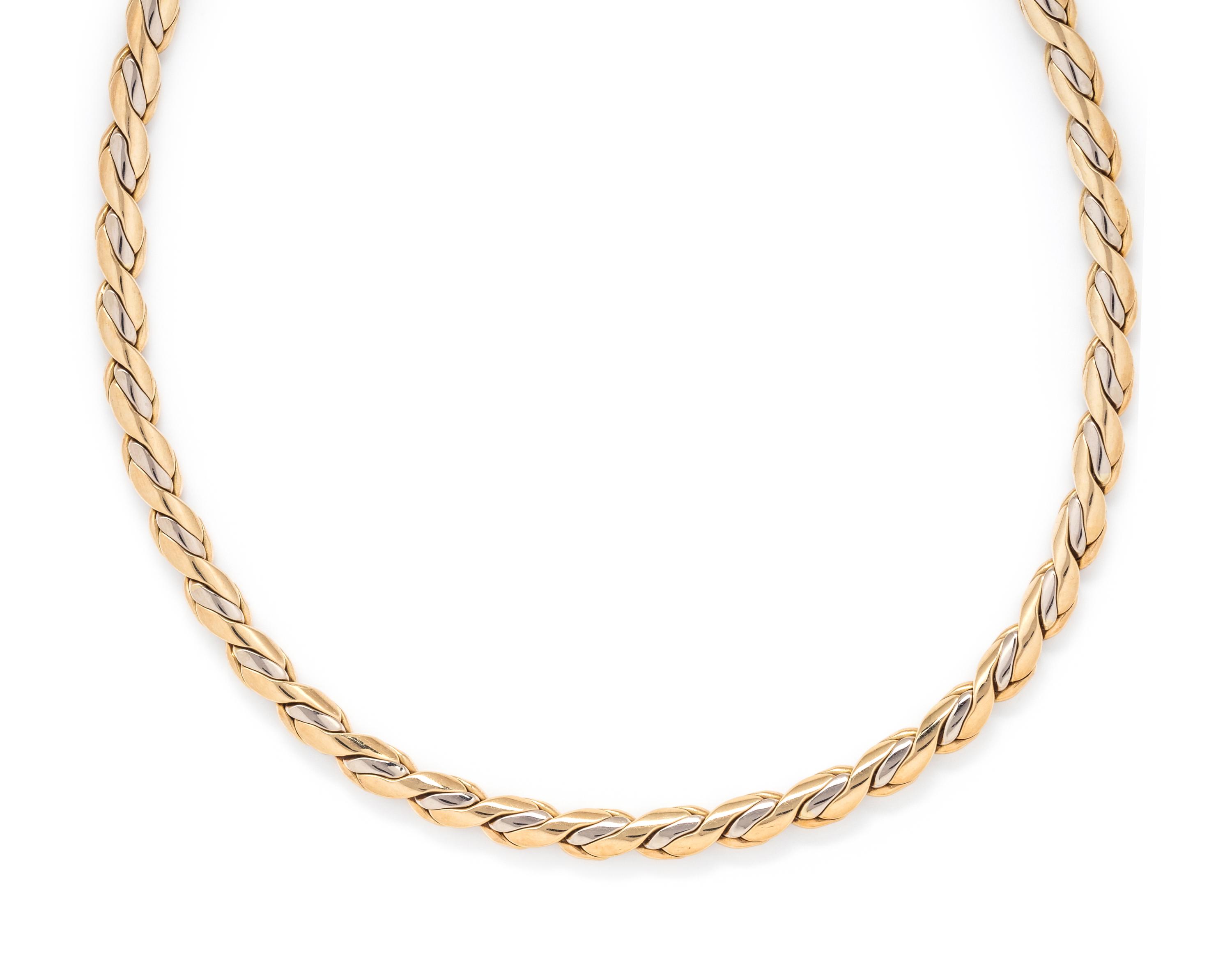 BICOLOR GOLD NECKLACE