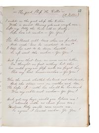 [CIVIL WAR]. Manuscript commonplace book identified to Cadet Herbert Clarence Stinson, US Naval Academy, 1864-1868.