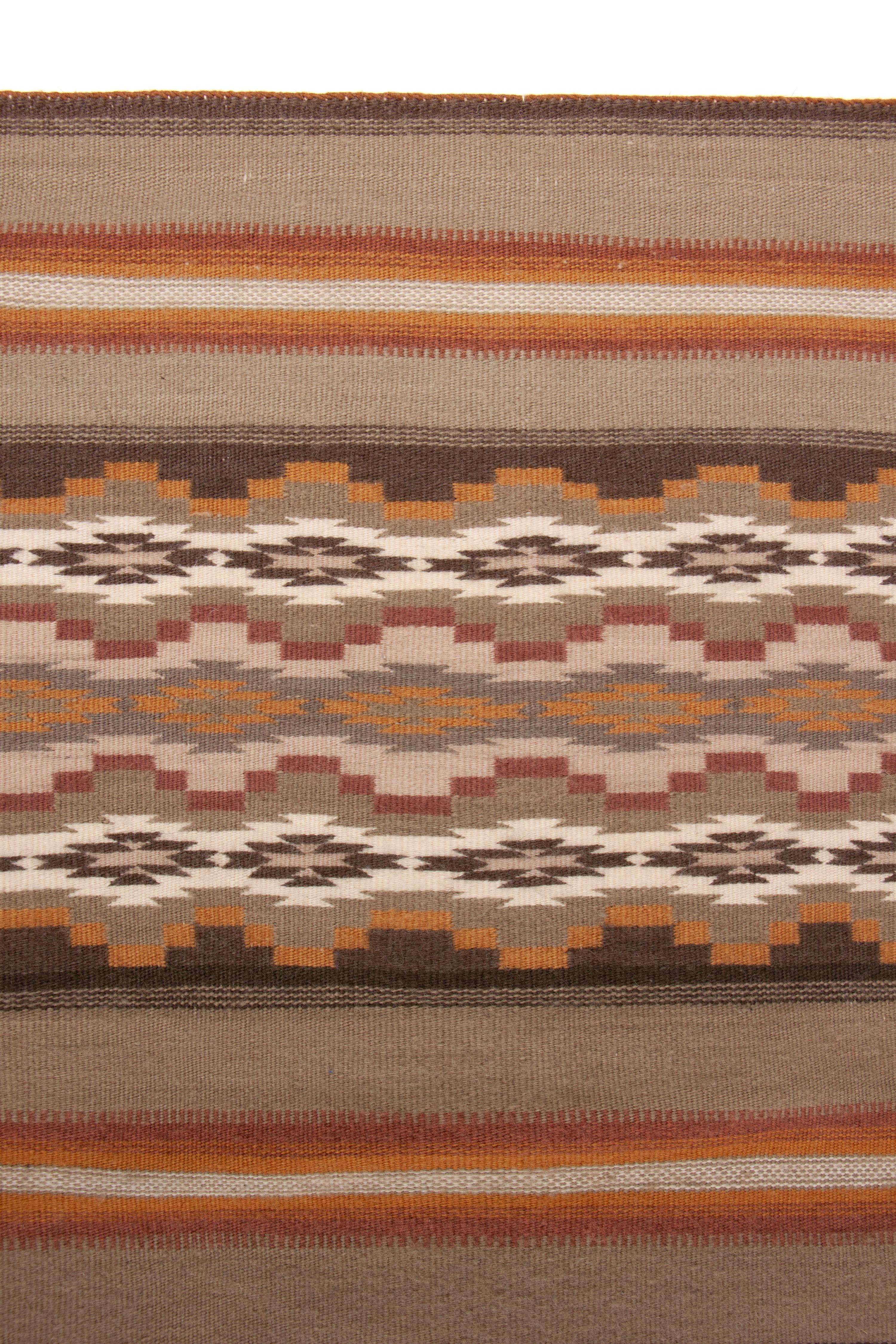 Navajo Wide Ruins Pattern Weaving / Rug