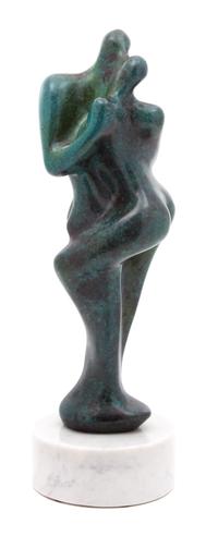 Huniot, (20th Century), Two Standing Figures Embracing