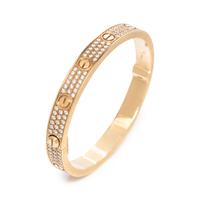 CARTIER, YELLOW GOLD AND DIAMOND 'LOVE' BRACELET