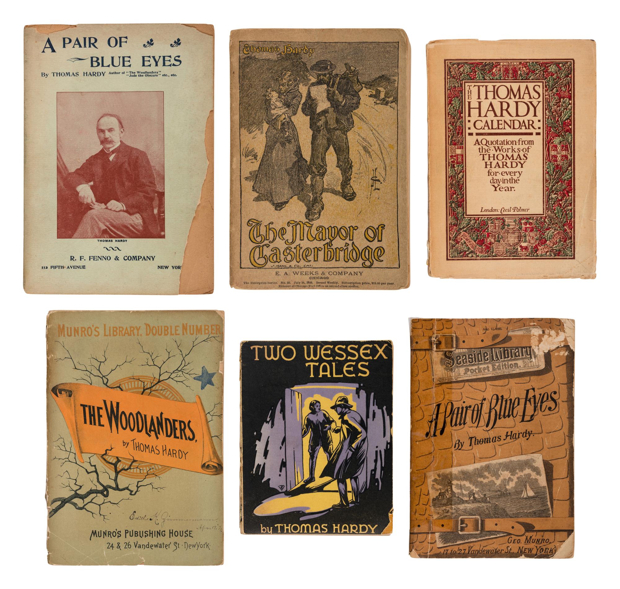 HARDY, Thomas (1840-1928). A group of 26 works by and related to Hardy in wrappers, including: