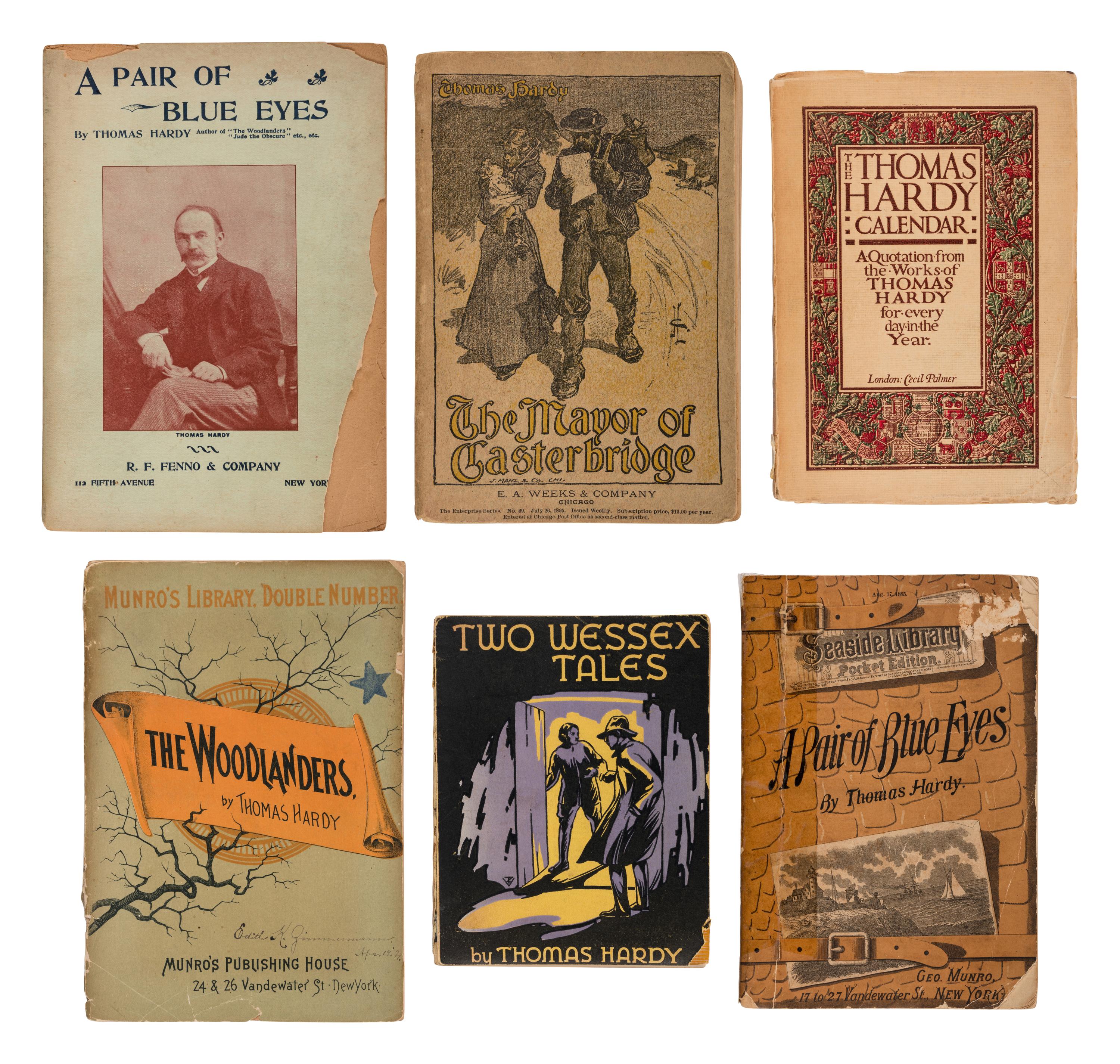 HARDY, Thomas (1840-1928). A group of 26 works by and related to Hardy in wrappers, including: