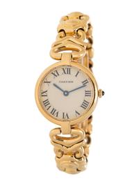 CARTIER, REF. 0358 18K YELLOW GOLD 'VENDÔME' WATCH