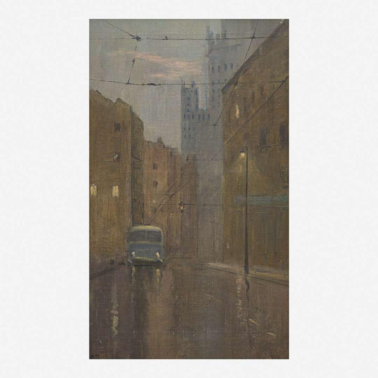 Yuri (Georgiy) Ivanovich Pimenov (Russian, 1903–1977) Street Scene, Moscow