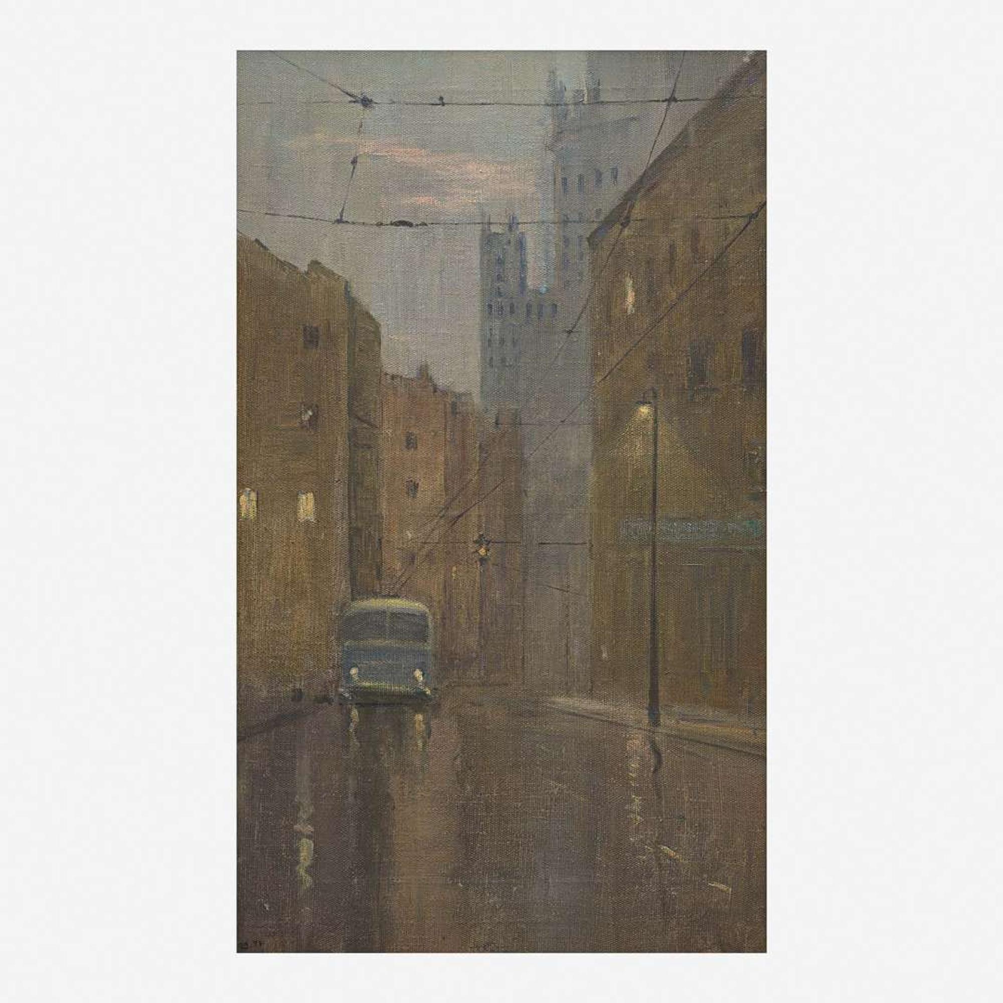 Yuri (Georgiy) Ivanovich Pimenov (Russian, 1903–1977) Street Scene, Moscow