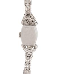 OMEGA, PLATINUM AND DIAMOND WATCH