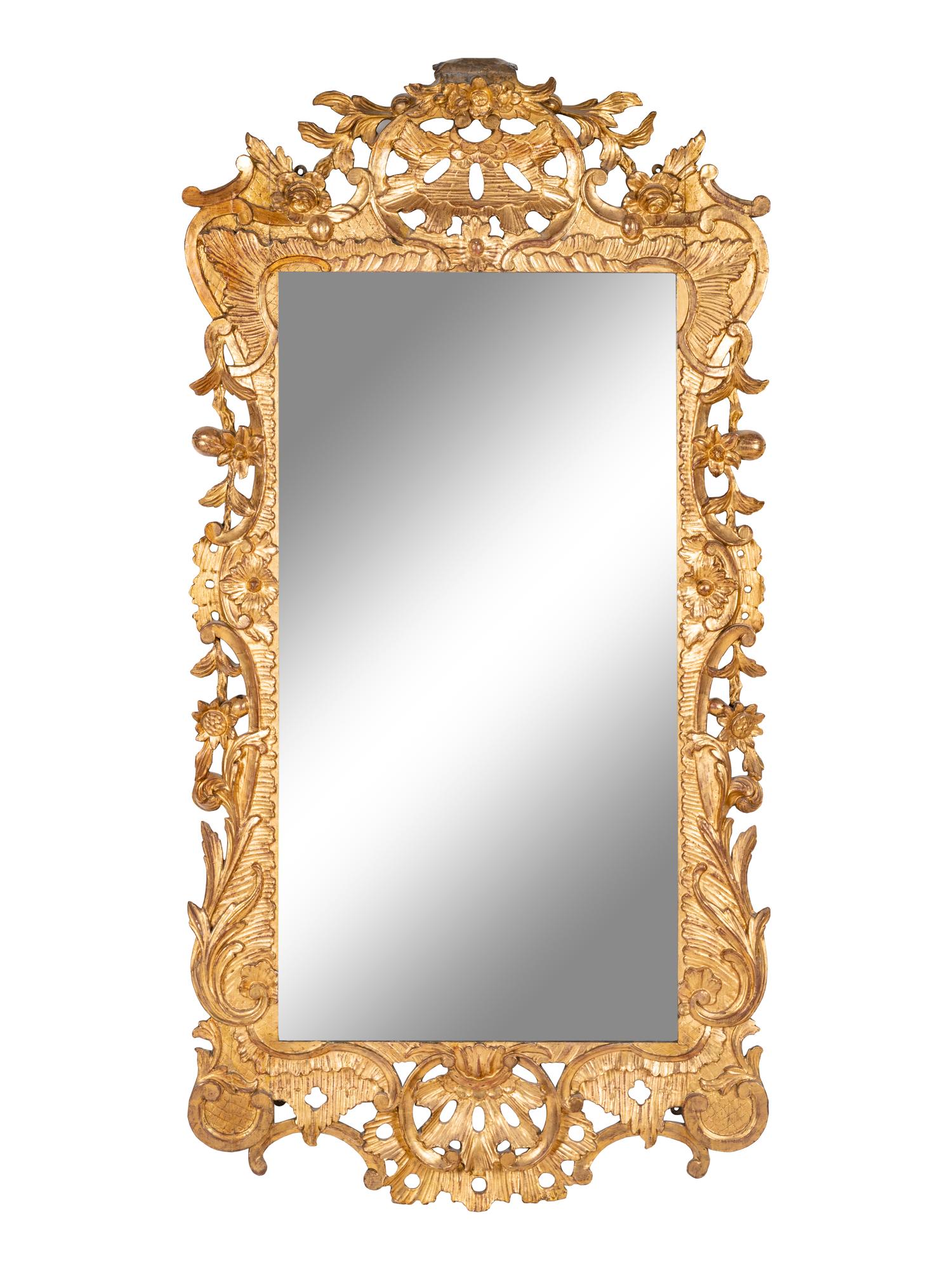 A Régence Style Giltwood Mirror