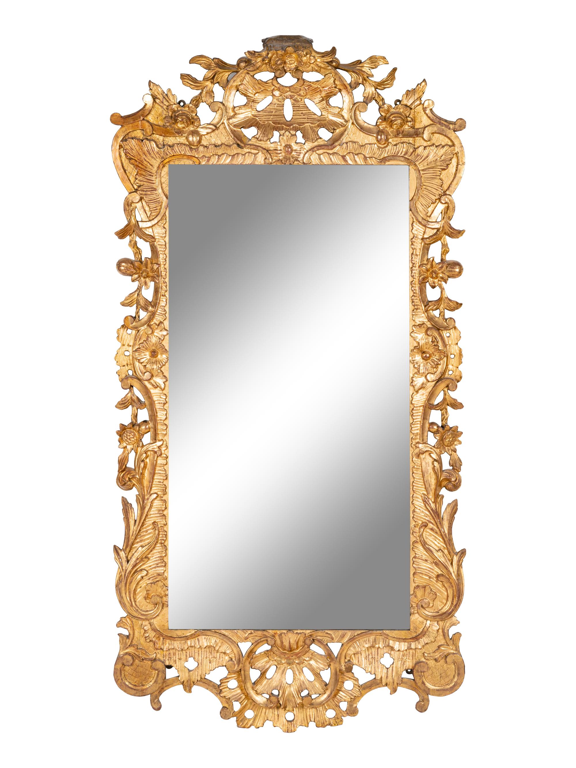 A Régence Style Giltwood Mirror