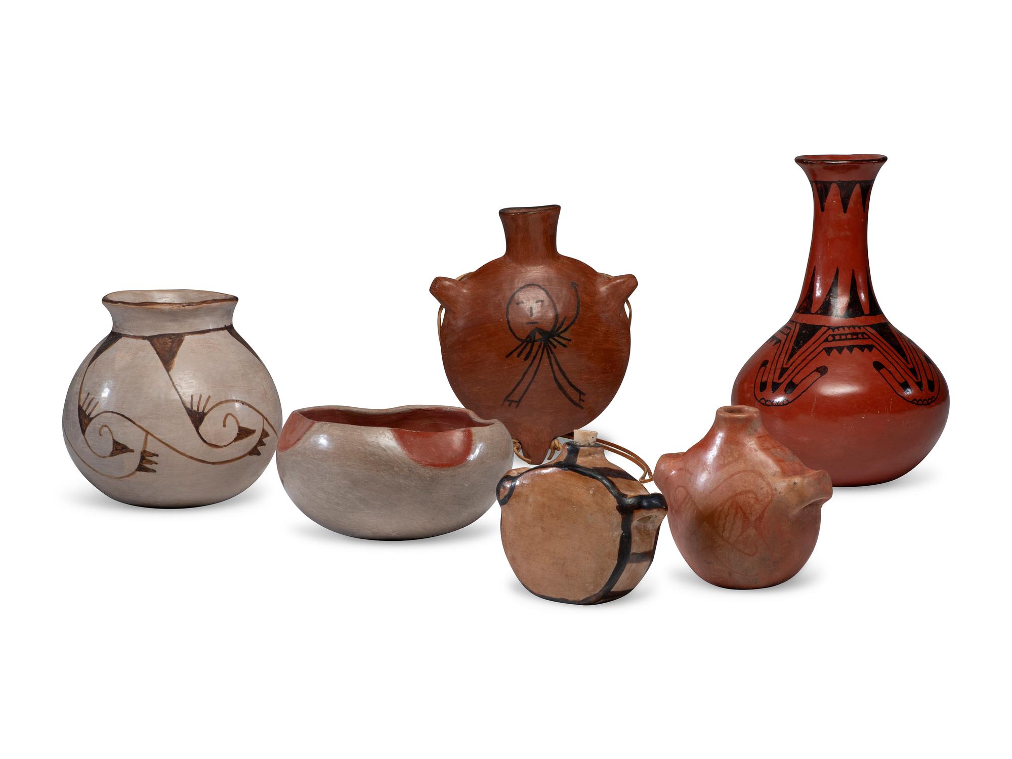 Tohono O'odham and Maricopa Pottery Vessels