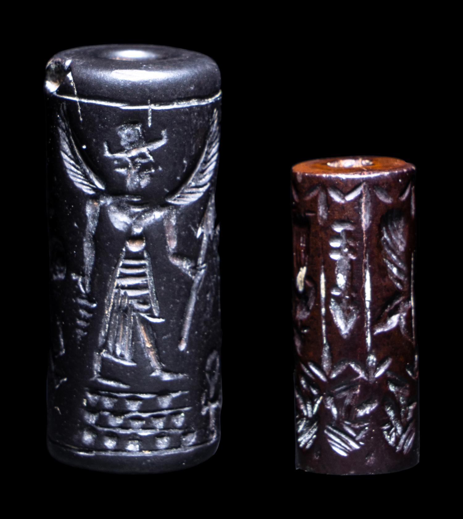 Two Mesopotamian Style Cylinder Seals