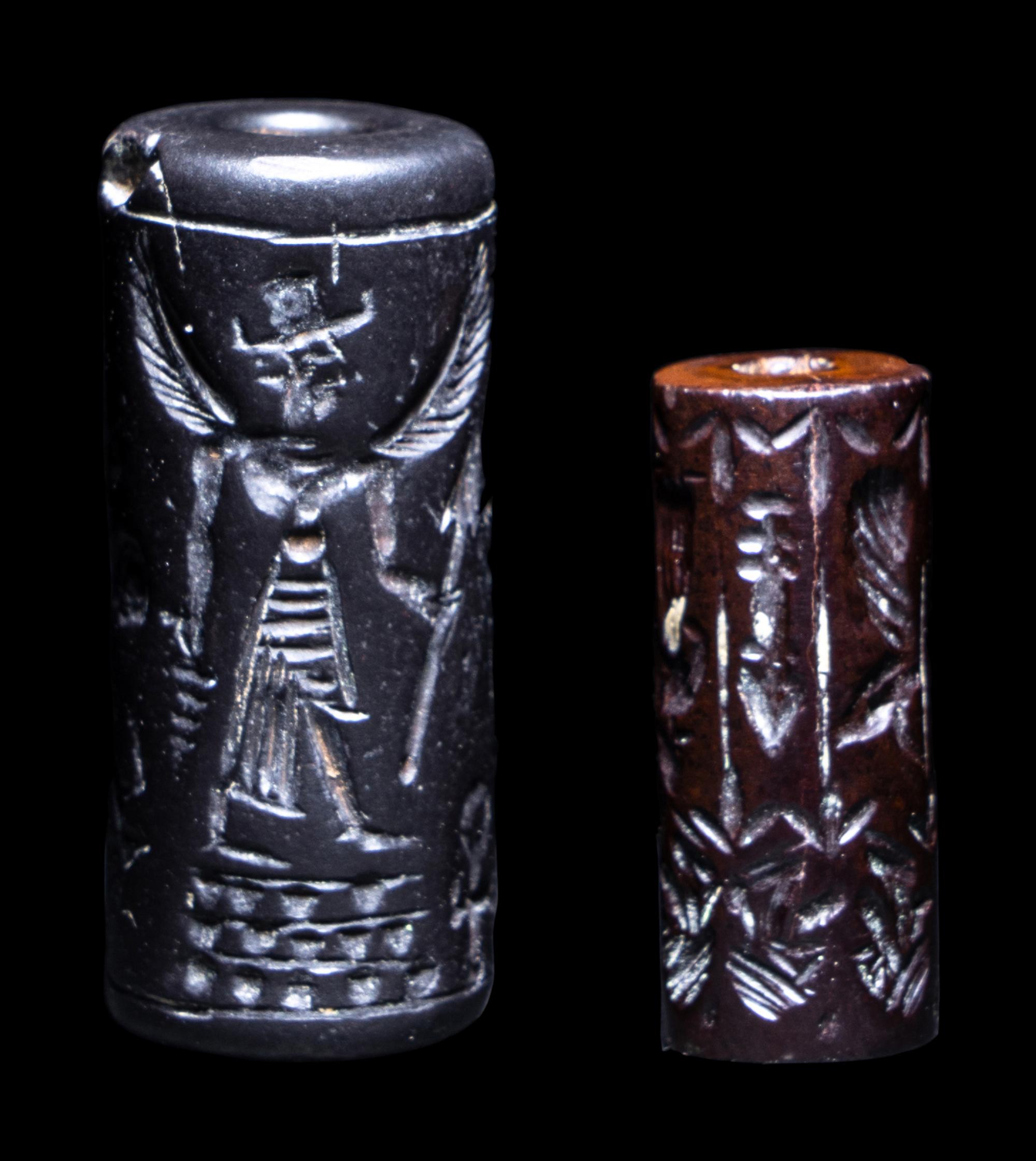Two Mesopotamian Style Cylinder Seals
