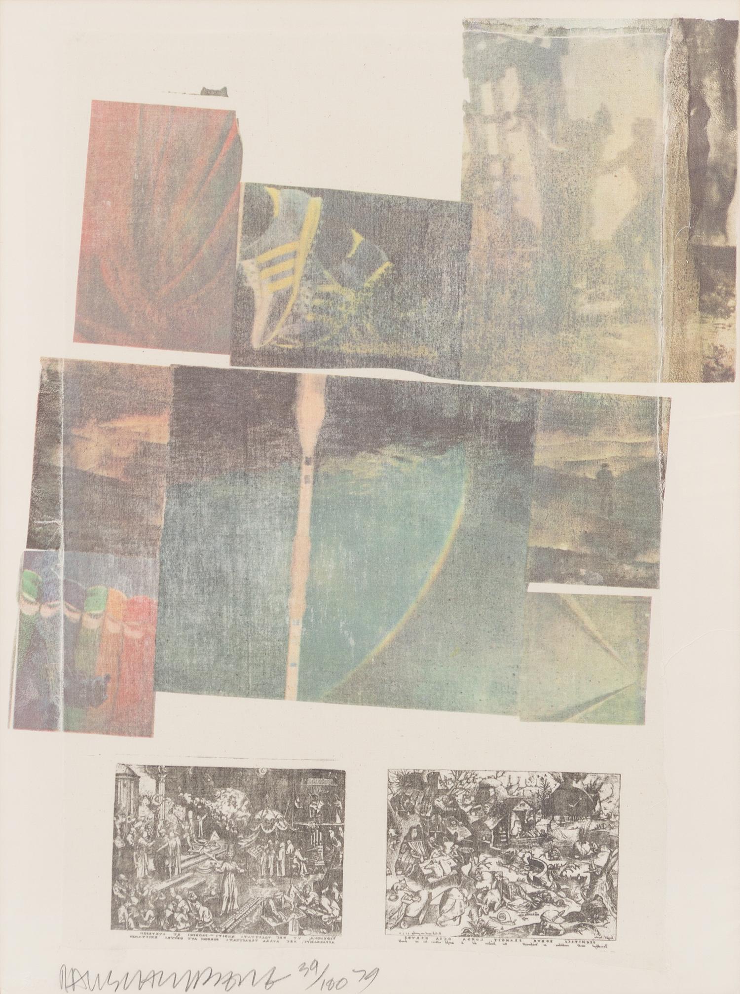 Robert Rauschenberg, (American, 1925-2008), People Have Enough Trouble Without Being Intimidated by an Artichoke, 1979