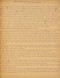 [Children's & Illustrated] Harris, Joel Chandler. Typed Manuscript of "Brother Rabbit, Brother Fox and Two Fat Pullets"