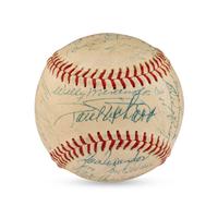 A 1957 Baltimore Orioles Team Signed Autograph Baseball