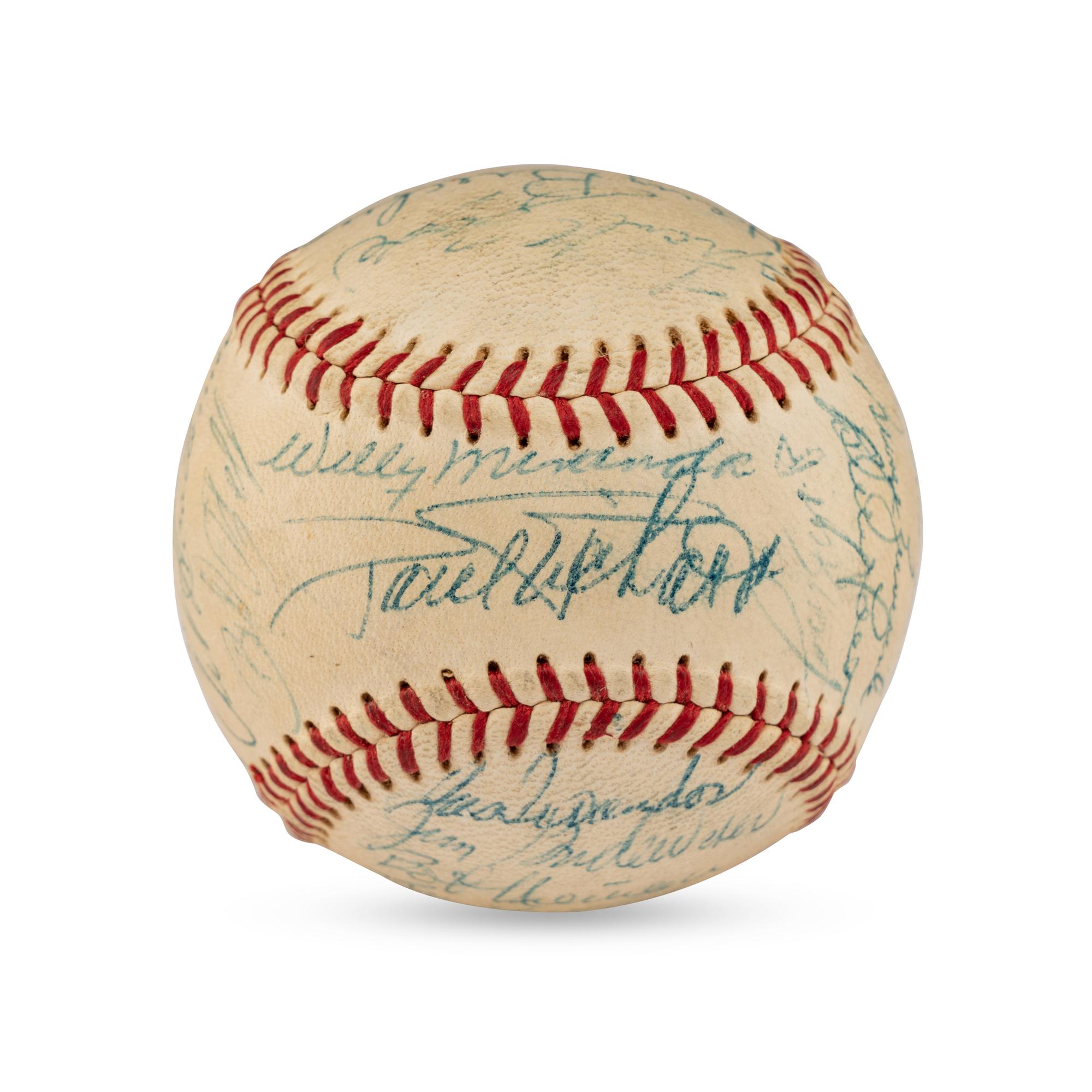 A 1957 Baltimore Orioles Team Signed Autograph Baseball