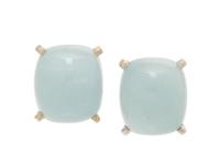 MISH NY, BLUE HARDSTONE AND WHITE GOLD EARRINGS