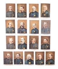 [EARLY PHOTOGRAPHY] -- [OCCUPATIONAL]. A group of 17 photographs of policemen, including: