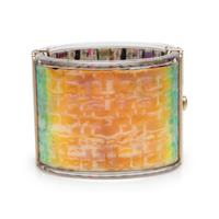CHANEL, IRIDESCENT LOGO CUFF