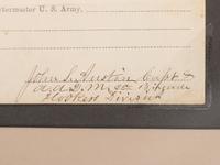 [CIVIL WAR]. SICKLES, Daniel (1819-1914) and Joseph HOOKER (1814-1879). Partly-printed No. 40 Special Requisition document signed ("D.Sickles", "Joseph Hooker"). N.p., [ca October 1861-March 1862].