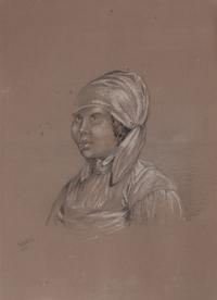 After Catlin, Graphite and Gouaches on Paper