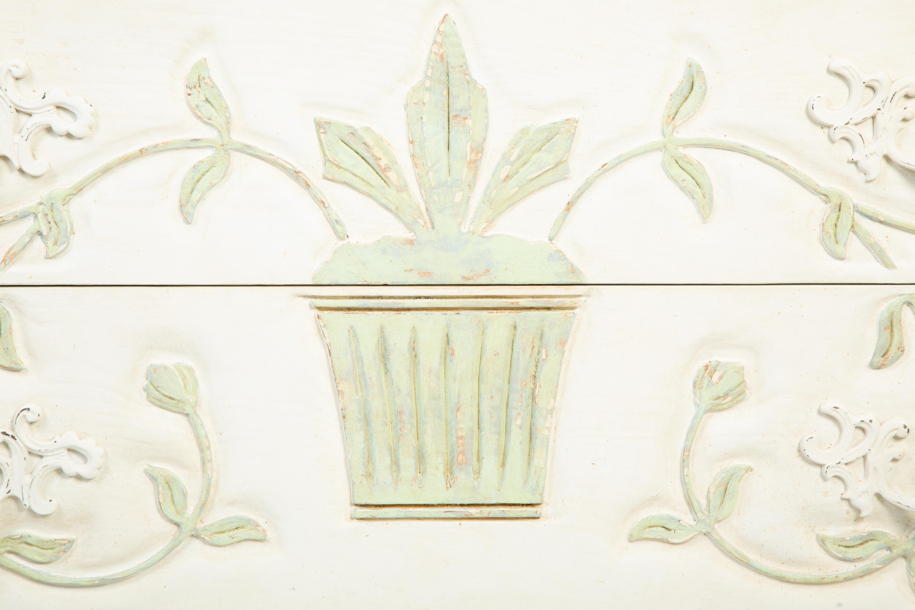 A French Provincial Painted Two-Drawer Commode — 20TH CENTURY