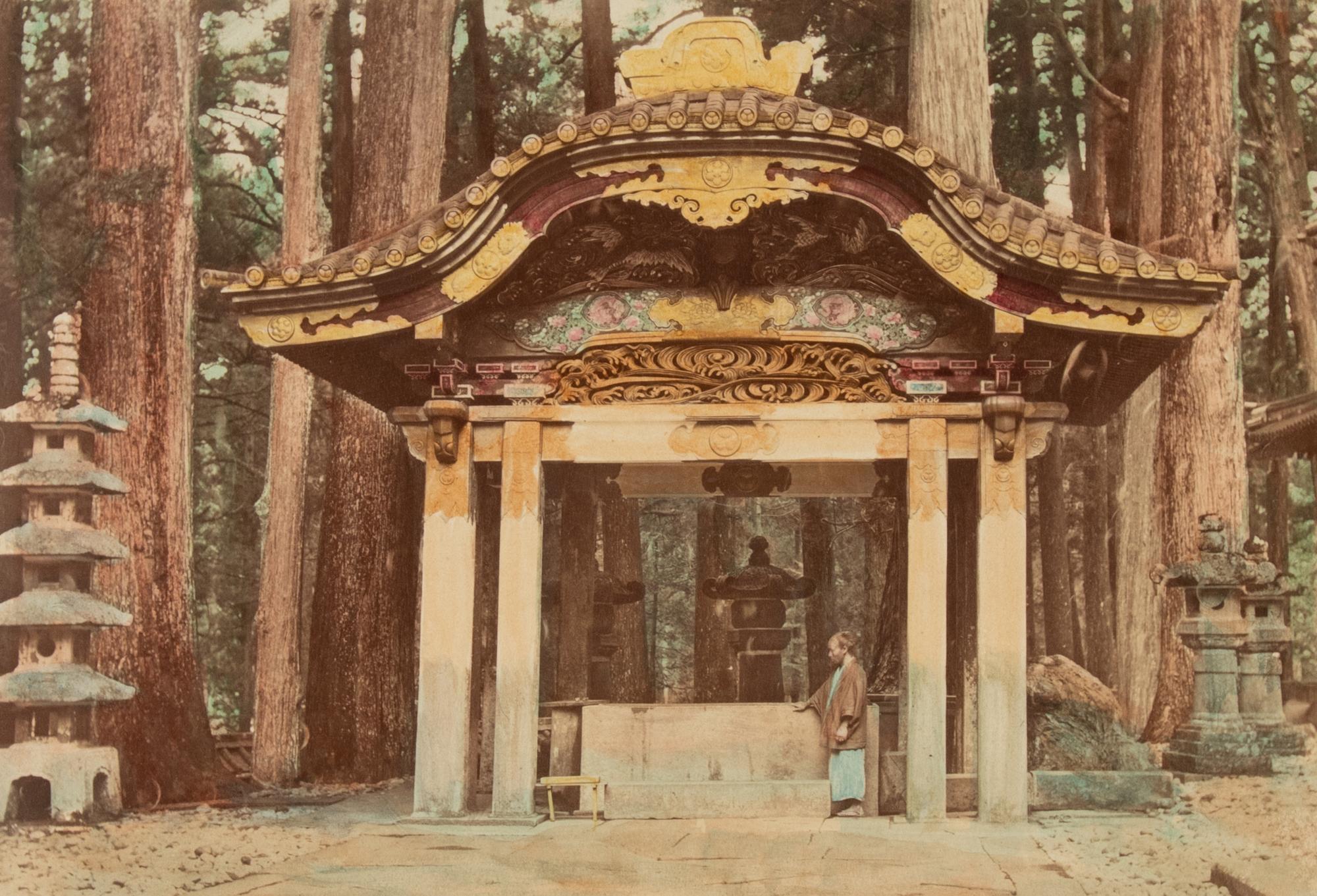 Six Japanese Hand Tinted Photographs