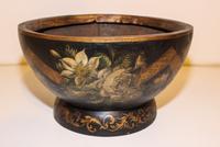 A Tole Jardiniere. Diameter 14 inches.
