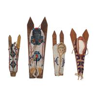Collection of Cheyenne, Arapaho, and Kiowa Doll Cradles