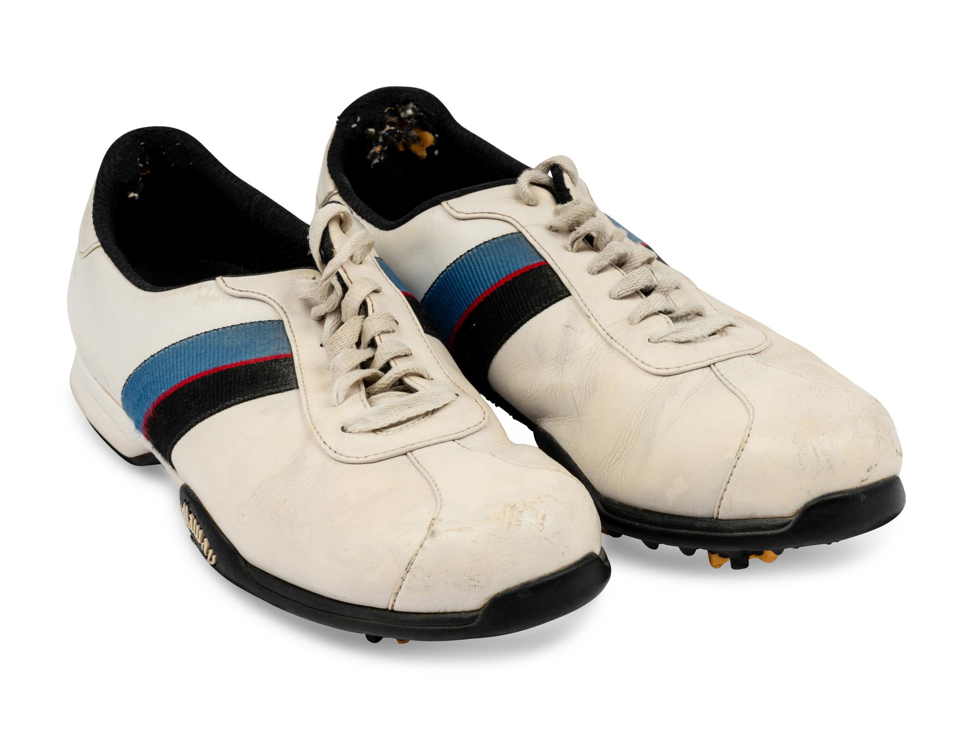 A Pair of Mike Ditka's Personally Owned and Used Golf Shoes