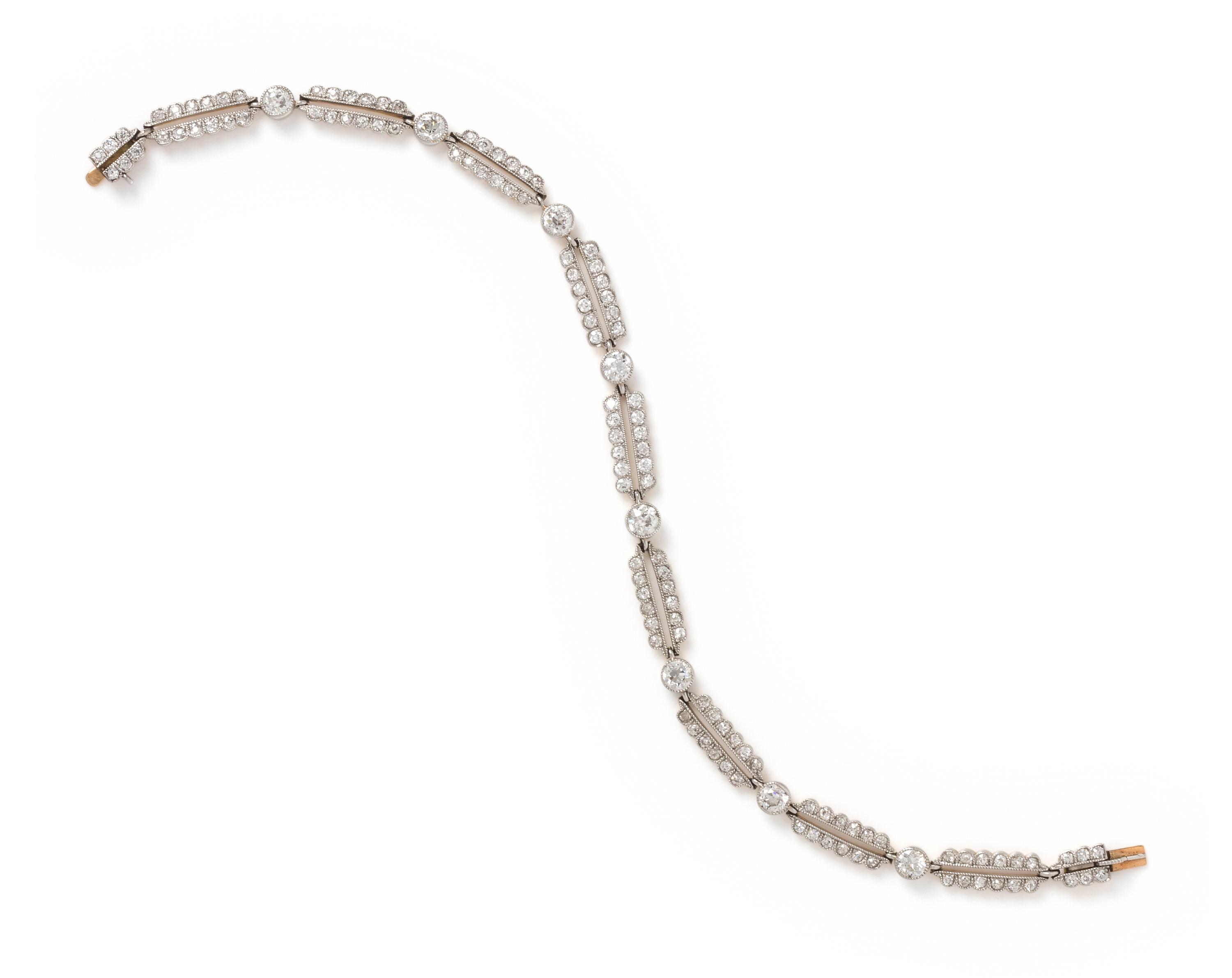 MARCUS & CO., ANTIQUE, DIAMOND BRACELET